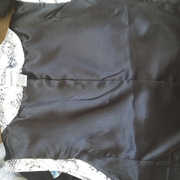 Chico's faux leather vest SZ 2 (L) - Picture 9 of 9